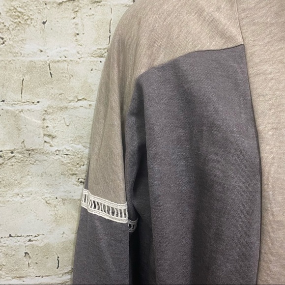 NWT She + Sky Brown Beige Open Front Cardigan - Picture 2 of 5